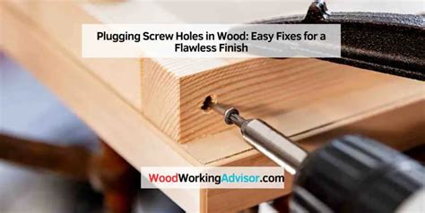 sheet metal screw hole repair|plugging screw holes in wood.